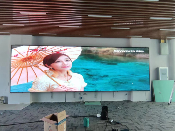 沙湾P1.53led小间距屏安装案例